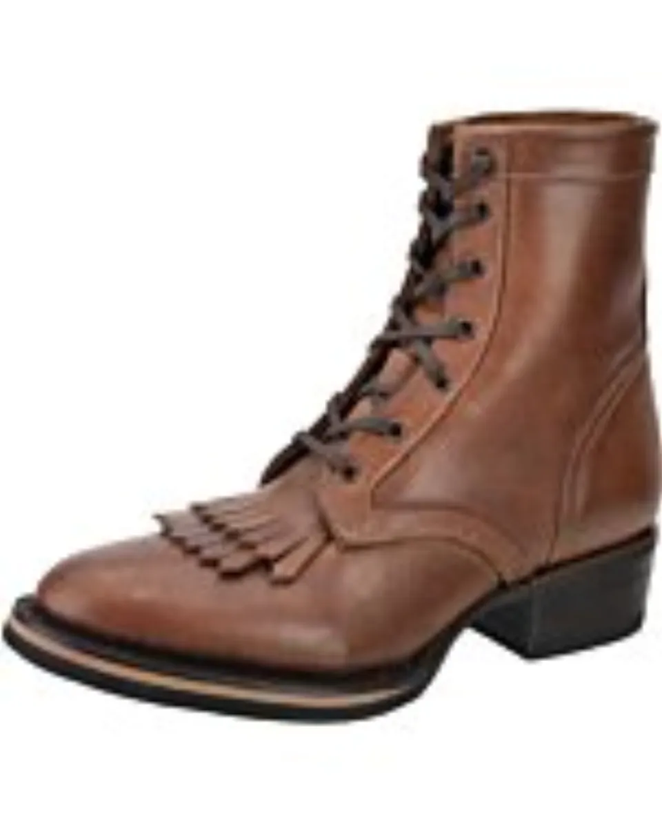 Botas De Trabajo Rodeo Americana Con Barbas Color Miel WD 11-439