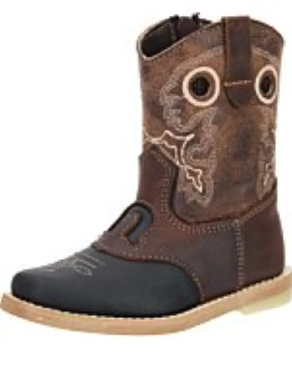 Botas Rodeo Negra Para Bebé Antifaz Herradura WD 11-385