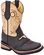 Botas Rodeo Color Café Para Niño Diseño Torito WD 11-381