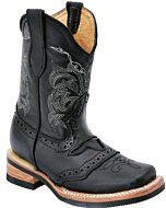 Botas Rodeo Negras Para Niño WD 11-380