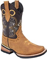 Botas Rodeo Color Miel Para Niño WD 11-379
