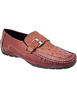Ostrich Men's Casual-Dress Shoes WD 11-407 Cognac Color