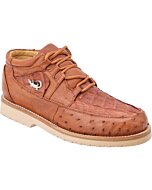 Men's Urban Style Shoes Genuine Exotic Leather Cognac WD 11-398