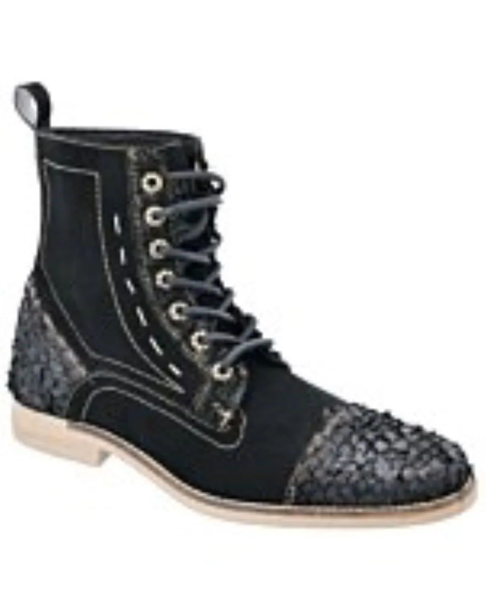 Botín Horma Militar De Pirarucu WD Boots 445 Negro