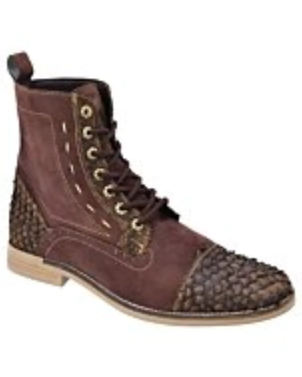 Botín Urbano-Militar Pirarucú Café Para Hombre WD 11-402