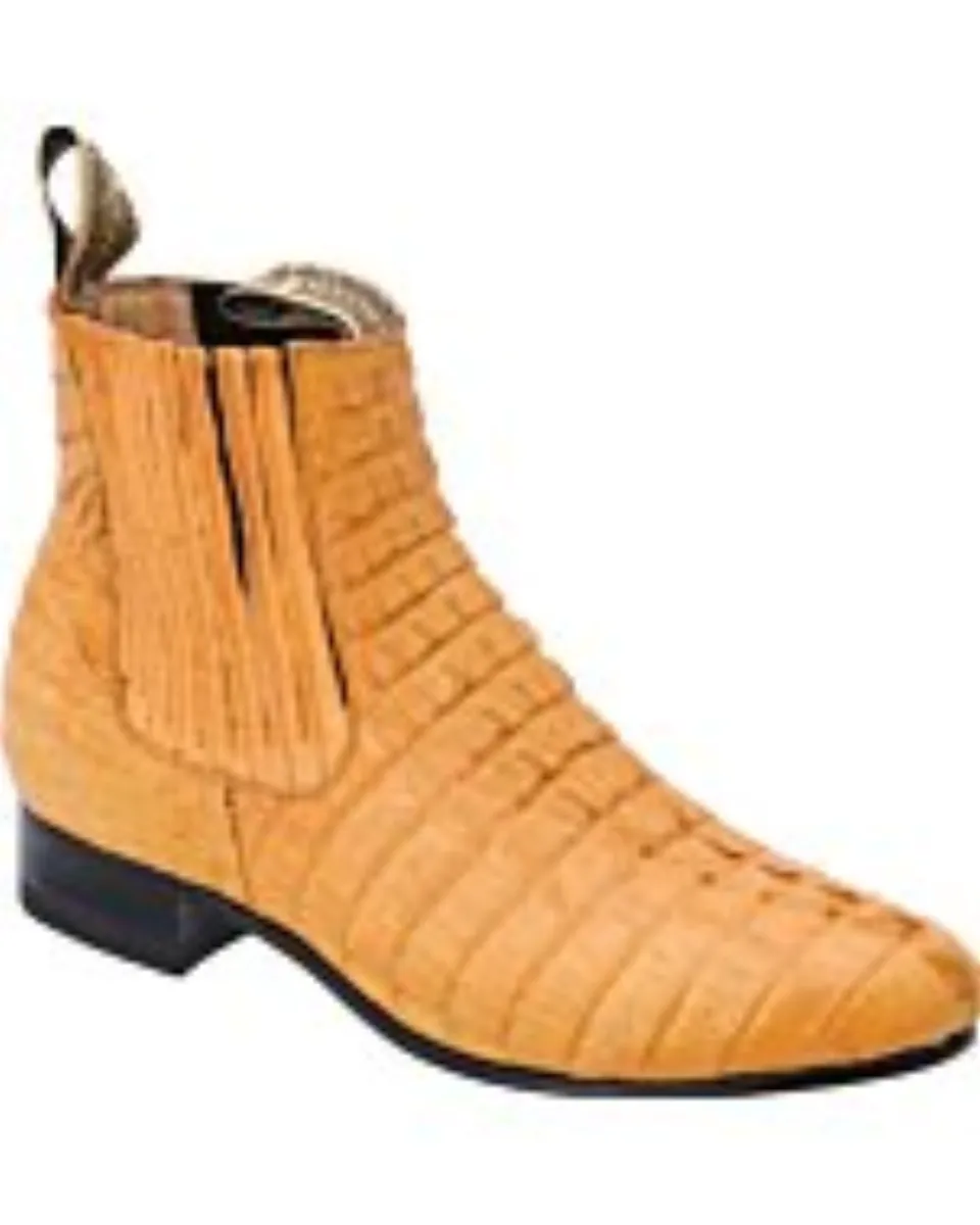 Botines Charros Cocodrilo Tradicional WD 11-710 Mantequilla