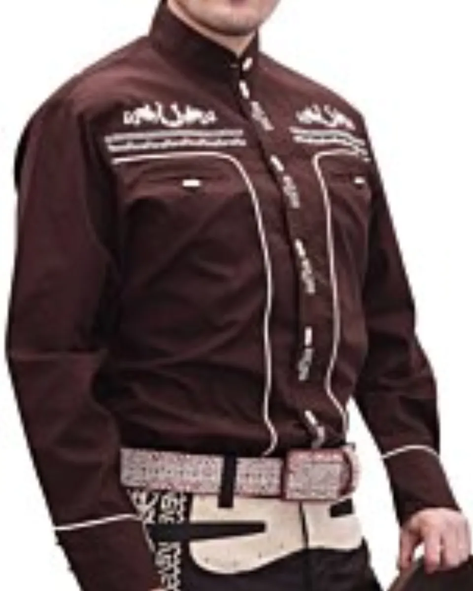 Camisa Charra Tradicional WD 11-828 Color Café