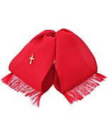 Moño Charro Fino Rojo Con Cruz Dorada WD 11-968
