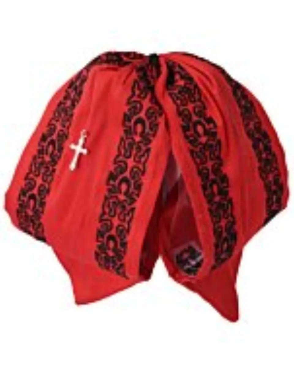 Moño Charro Fino Para Niño White Diamonds Boots 10-1034 Rojo/Negro