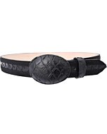 Cinto Vaquero Grabado Oso Hormiguero Color Negro WD 11-1481