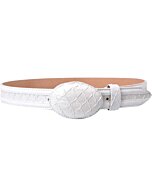 Cinto Vaquero Grabado Oso Hormiguero Blanco WD 11-1480