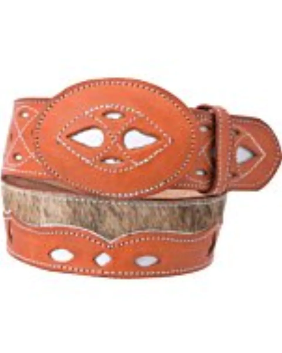 Cinto Rodeo Pelo De Vaca WD Western 11-1572 Natural