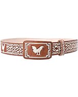 Cinto Vaquero Piteado Natural Gallo WD 11-1687