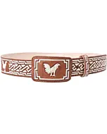 Cinto Vaquero Piteado Natural Gallo WD 11-1687