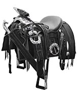 Montura Fina Cuadrada Mantarraya Con Herraje WD 11-1024 Negro