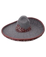 Sombrero Charro Lana Lazer WD 11-768 Color Gris Granito