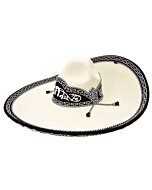 Sombrero Charro Galoneado WD 11-781 Hueso/Negro