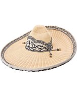 Sombrero Charro Mimbre WD 11-787 Natural-Crema