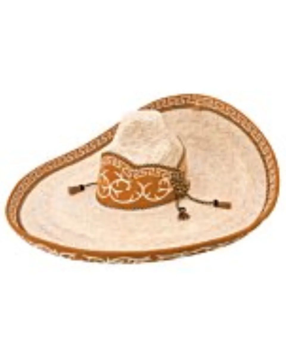 Sombrero Charro Paja WD 739 Color Natural/Marrón