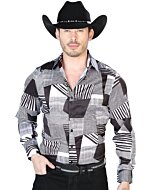 Camisa Color Negro Con Blanco El Señor De Los Cielos 43991
