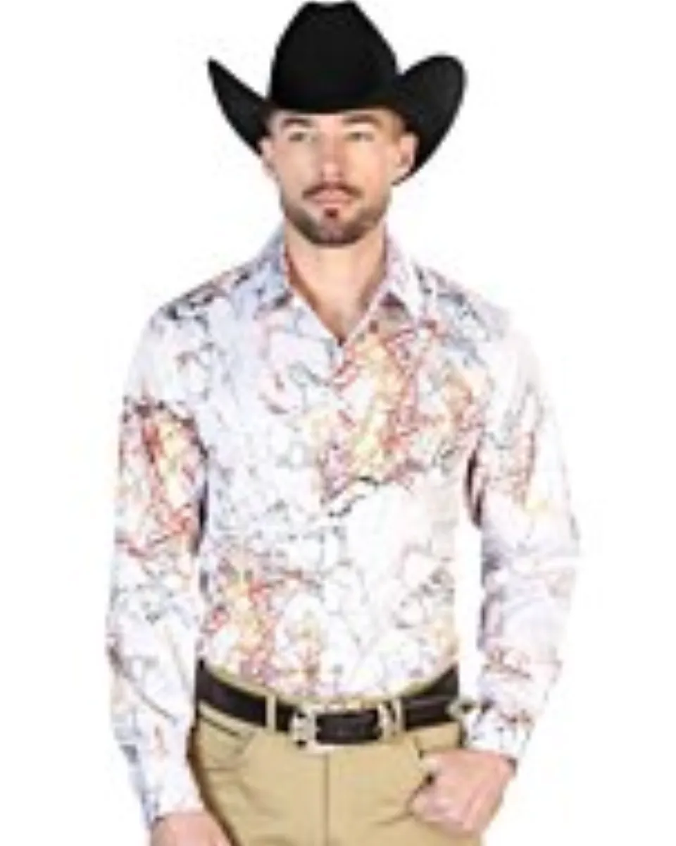 Camisa Casual Blanca El Señor De Los Cielos 43993