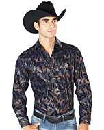 Camisa Vaquera Color Navy El Señor DL Cielos 43589