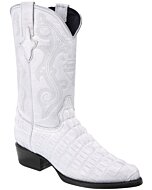 Botas Vaqueras Imitación Caimán Color Blanco WD 11-236