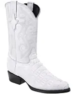 Botas Vaqueras Imitación Caimán Color Blanco WD 11-236