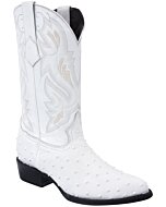 Botas Vaqueras Blancas Piel Imitación Avestruz WD 11-227