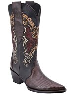 Botas Vaqueras Dama Lizard WD Boots 492 Café