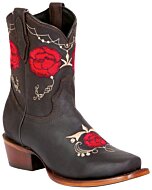 Bota Rodeo Corta De Mujer Color Chocolate El General 41832