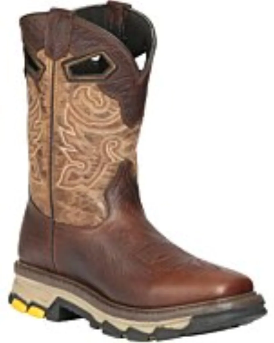 Bota Rodeo Para Trabajo Piel Shoulder Color Café 44685