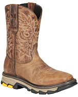 Bota Rodeo Para Trabajo Piel Crazy Color Miel 44691